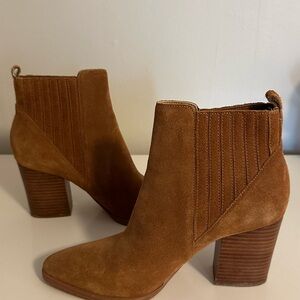 Marc Fisher Brown Suede Ankle Boots